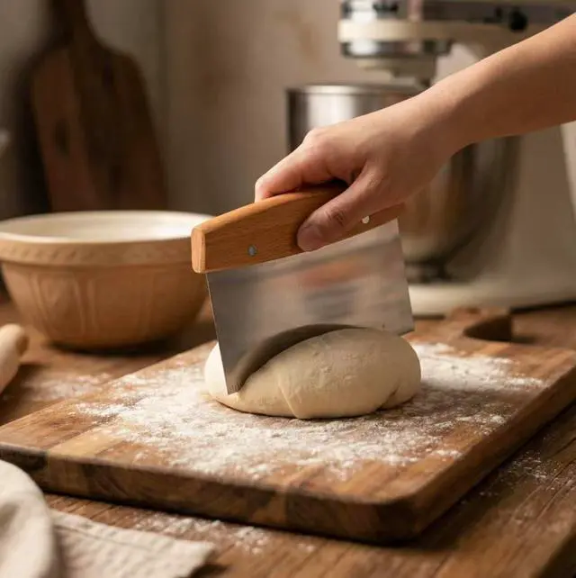 Alt view image 2 of 7 - Dough Cutter, Kitchen Scraper, Food Scrapers, Bench Scraper Kitchen Tool