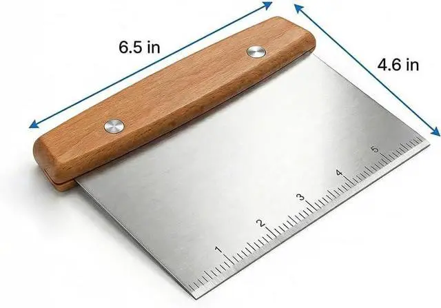 Alt view image 5 of 7 - Dough Cutter, Kitchen Scraper, Food Scrapers, Bench Scraper Kitchen Tool