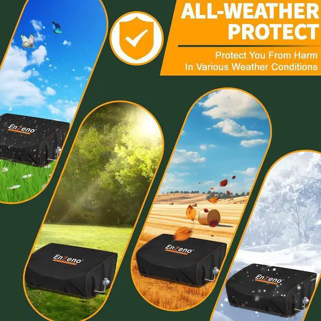 Alt view image 6 of 6 - Enzeno Griddle Cover for Blackstone 17 inch Tabletop Griddle with Hood,Grill Cover for Blackstone Adventure Ready and More Mini Camping Tabletop Griddle Waterproof Dustproof Windproof