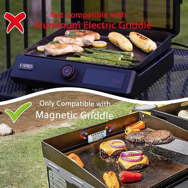 Alt view image 2 of 7 - Griddle Accessories of Blackstone Grease Gate Blocker, Compatible with All Blackstone Griddle Accessories, Blocks Food from Falling into Rear Grease Trap (1Pack)