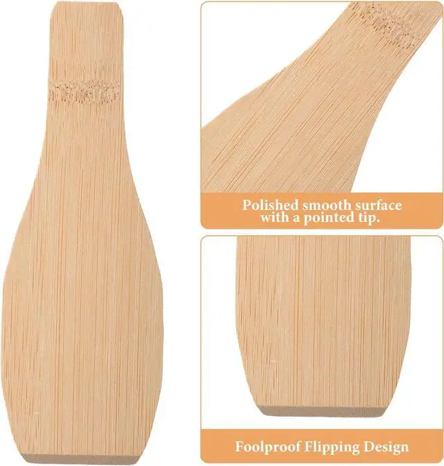 Alt view image 3 of 7 - 3pcs Crepe Spreader Tool, Wooden Crepe Tool, Crepe Stick, T-Shaped Crepes Spreader and Spatula Set Fits Crepes Pan or Maker