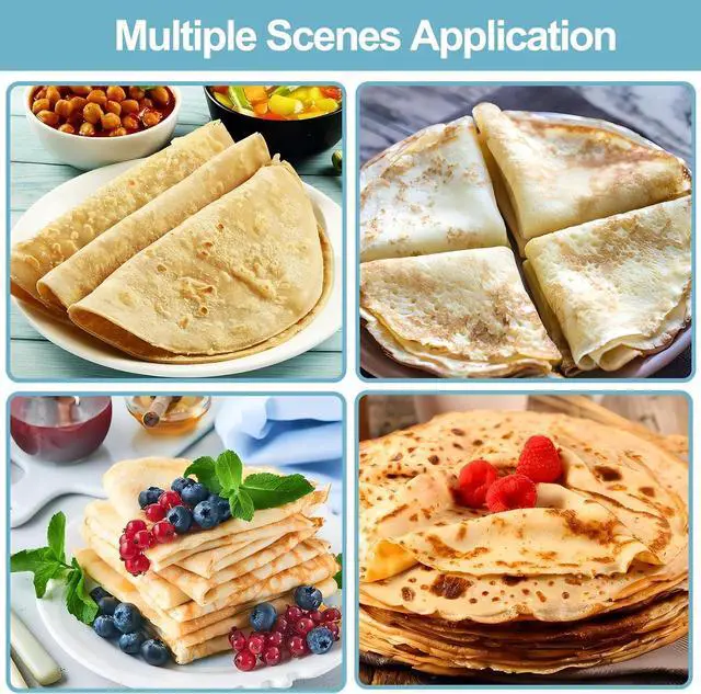 Alt view image 6 of 7 - Crepe Spreader and Spatula Set, Wooden Crepe Tools Kit for Any Pan Maker