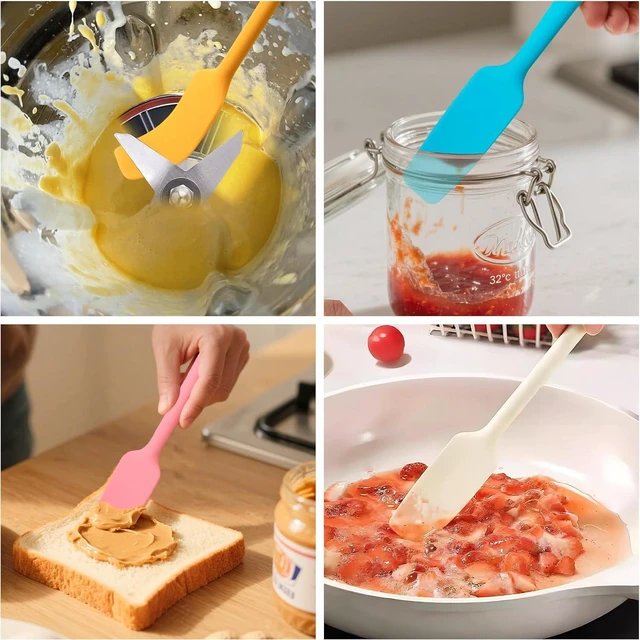 Alt view image 3 of 5 - Mini Silicone Spatula, Jar Spatula for baking