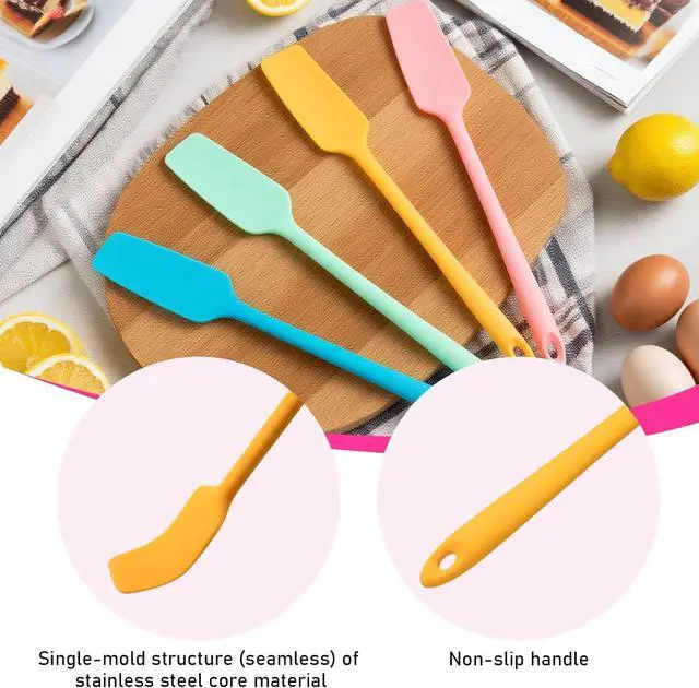 Alt view image 4 of 5 - Mini Silicone Spatula, Jar Spatula for baking