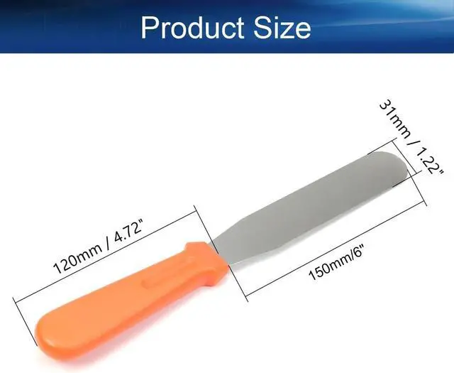 Alt view image 2 of 7 - 6" Straight Icing Spatula Stainless Steel