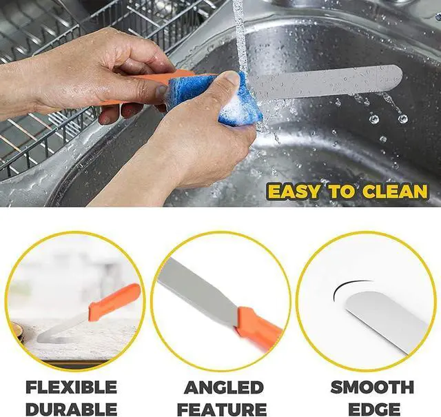 Alt view image 5 of 7 - 6" Straight Icing Spatula Stainless Steel