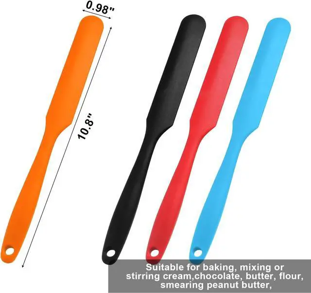 Alt view image 2 of 5 - 4 Pcs Heavy-Duty Silicone jar Spatula Set