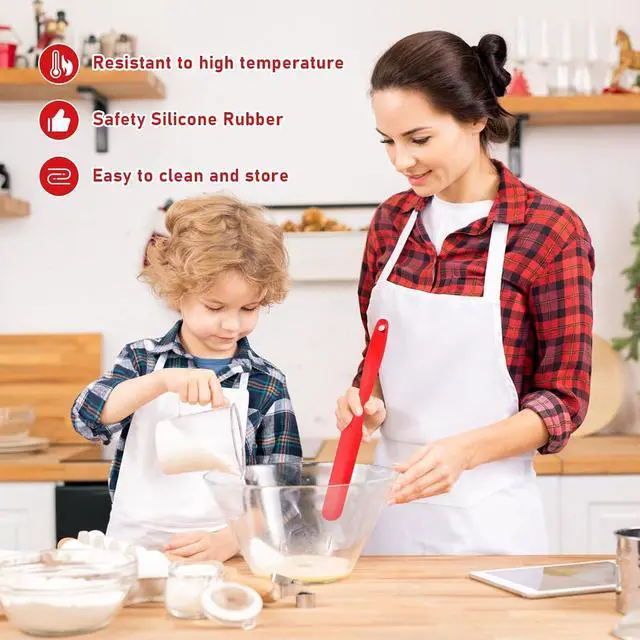 Alt view image 5 of 5 - 4 Pcs Heavy-Duty Silicone jar Spatula Set