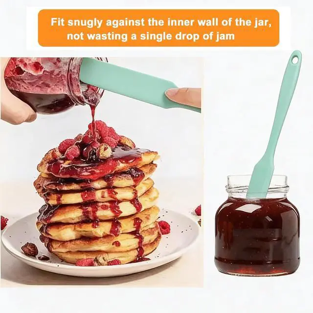 Alt view image 4 of 6 - Long Skinny Silicone Jar Spatula Set, 4 Pcs Sourdough Scraper Tools