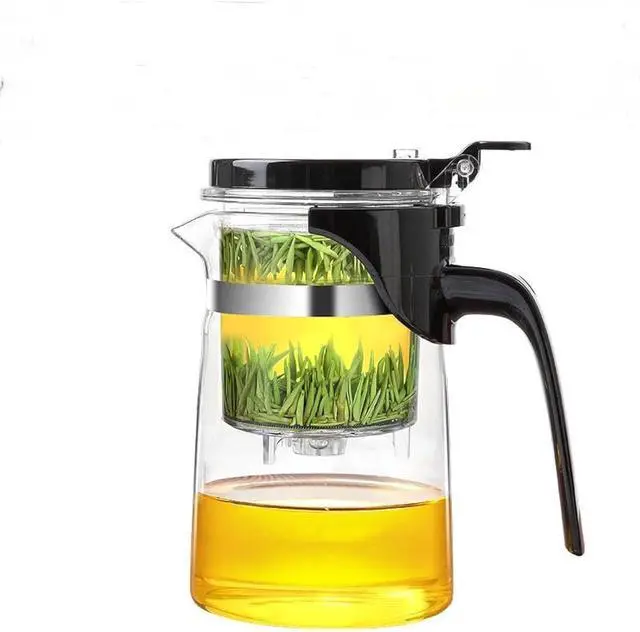 Main image of 500ML Glass Teapot with Detachable Infuser Filter Teapot for Loose Leaf Tea