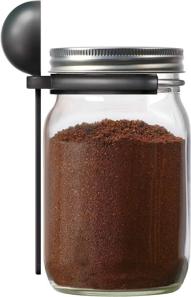Main image of Jarware Coffee Spoon Clip for Wide Mouth Mason Jars, 6"