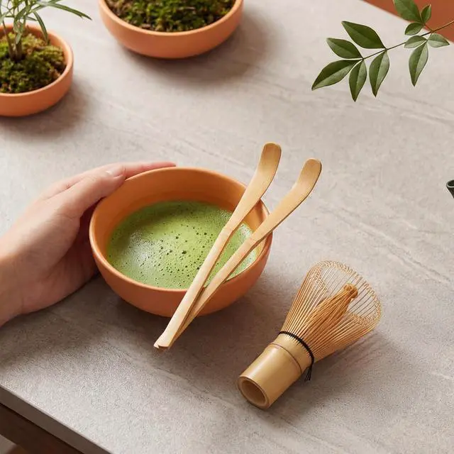 Alt view image 7 of 7 - 2 Pcs Matcha Scoop & Tea Strainer Bamboo Matcha Spoon Japanese Chashaku Hooked Tea Leaf Sticks Tea-Whisk Scooping Spoon for Traditional Japanese-Tea-Ceremony Spices Condiments Coffee Powder
