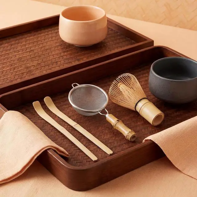 Alt view image 2 of 7 - 2 Pcs Matcha Scoop & Tea Strainer Bamboo Matcha Spoon Japanese Chashaku Hooked Tea Leaf Sticks Tea-Whisk Scooping Spoon for Traditional Japanese-Tea-Ceremony Spices Condiments Coffee Powder