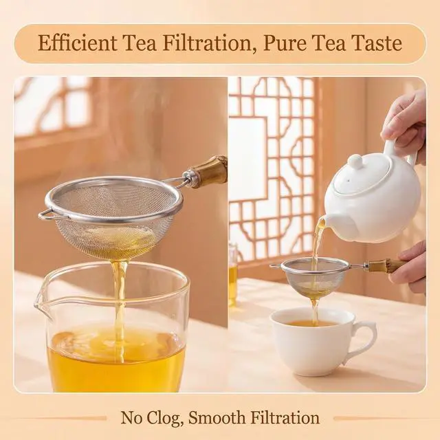 Alt view image 6 of 7 - 2 Pcs Matcha Scoop & Tea Strainer Bamboo Matcha Spoon Japanese Chashaku Hooked Tea Leaf Sticks Tea-Whisk Scooping Spoon for Traditional Japanese-Tea-Ceremony Spices Condiments Coffee Powder