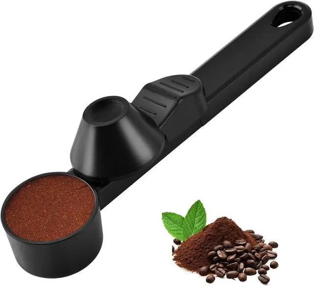Main image of Coffee Scoop & Funnel for K-Cups Reusable, Coffee Spoon with Slide Scoop Measuring Scoo p with Funnel for Filling Water Bottles for Ground Coffe e Protein Powder without Spilling
