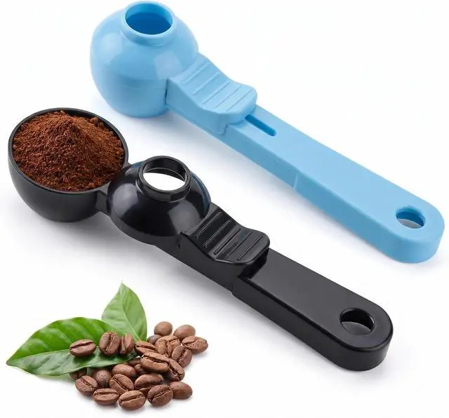 Main image of 2PCS Coffee Scoop with Funnel for Ground Coffee Protein Powder 2TBSP