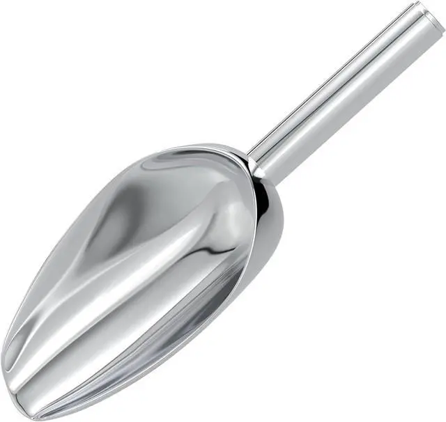 Main image of Stainless Steel Small Ice Scoop for Freezer,Scooper For Ice Bucket,Mini Metal Food Scoop For Ice Machine,6 Ounces
