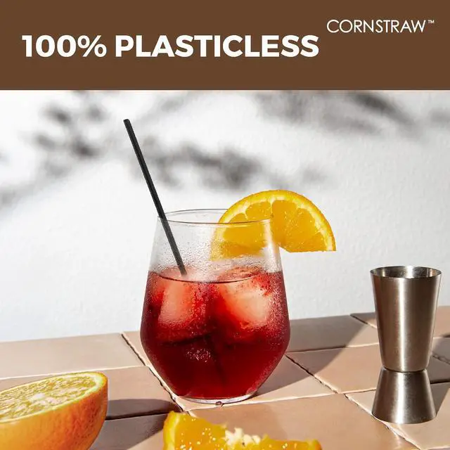 Alt view image 4 of 7 - 5 inch Black PLA Short Cocktail Straws & Coffee Stirrers,Plastic-Free,500PK