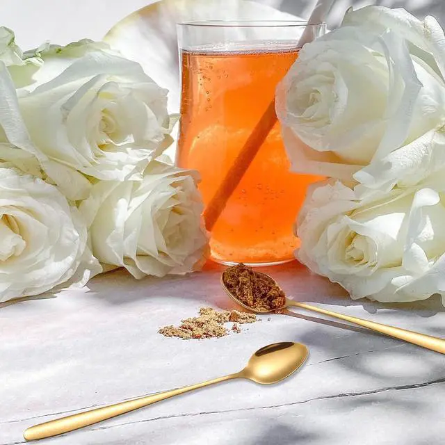 Alt view image 4 of 6 - Long Handle Iced Tea Spoon,7.8-Inch Gold Coffee Spoon,Ice Cream Spoon, Stainless Steel TeaSpoons,Cocktail Stirring Spoon,Set of 6