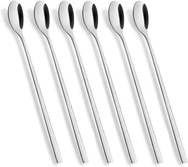 Main image of AOOSY 9-In Long Handle Spoon, Coffee Stirrers, Ice Tea Spoon,Set of 6