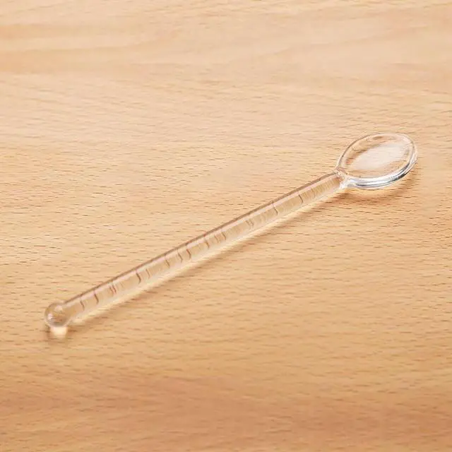 Alt view image 2 of 5 - GSHLLO 2 Pcs Clear Glass Spoons Tea Stirring Spoon Coffee Mixing Long Handle Cocktail Spoons Transparent Dessert Spoon for Drinks Milk