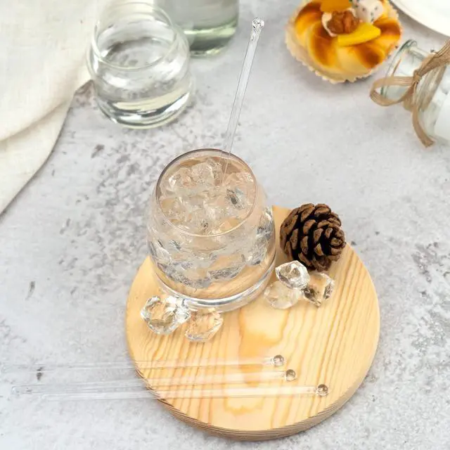 Alt view image 2 of 7 - 50 PCS Clear Plastic Swizzle Sticks, Crystal Cake Pops, Cocktail Stirrers
