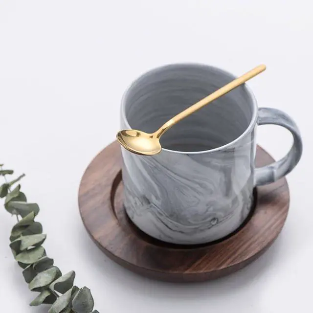 Alt view image 4 of 7 - 6 PCS Gold Coffee Spoons, 18/8 Stainless Steel Espresso Spoons, 5.2 Inches Vogue Mini Tea Spoon, Cappuccino Stirring Small Spoon for Dessert, Ice Cream, Frosted Handle, Sweejar (Gold)