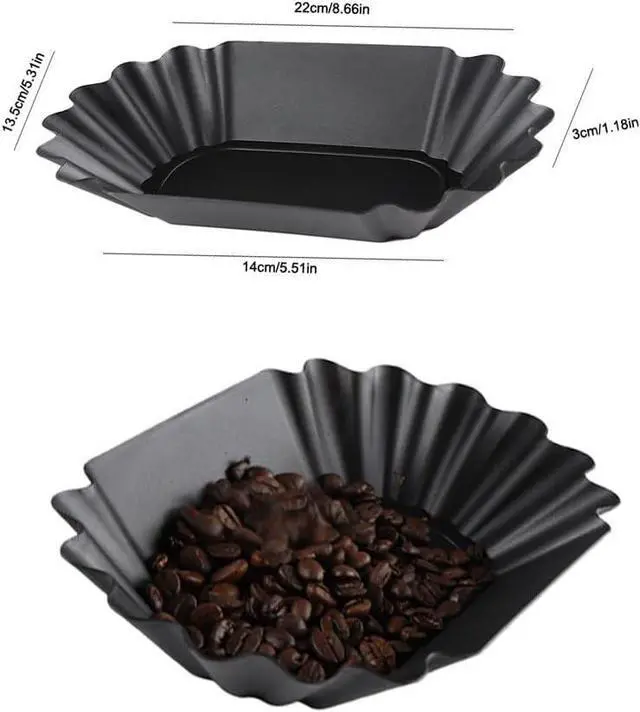 Alt view image 2 of 7 - 2 Pack Coffee Scale Weight Boats Coffee Bean Weighing Tray Roast Whole Beans Pans Weighing Dishes for Food Kitchen Scale Rechargeable Espresso Scales Espresso Machine Cold Brew Maker