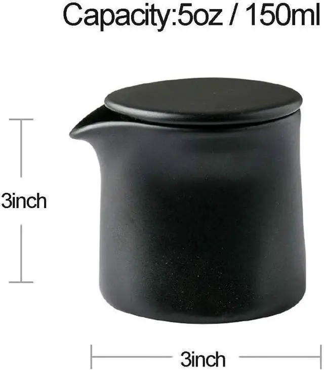 Alt view image 2 of 6 - 123Arts Multi Ceramics Sugar Bowl Seasoning Pot Storage Cream Jar with Lid And Spoon,5oz