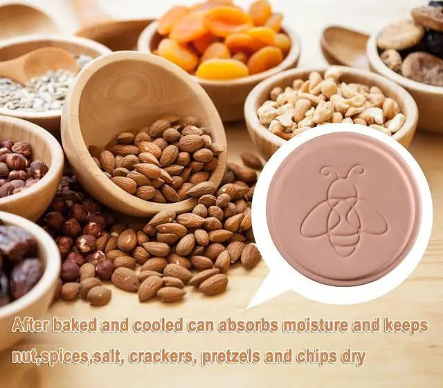 Alt view image 5 of 5 - 2PCS Terracotta Brown Sugar Keeper, Reusable Brown Sugar Saver Terra Cotta Sugar Softener Container Disc in Storage Container