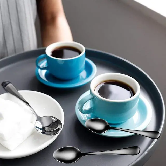 Alt view image 7 of 7 - Demitasse Espresso Spoons, 4.75inch Stainless SteelCoffee Spoons