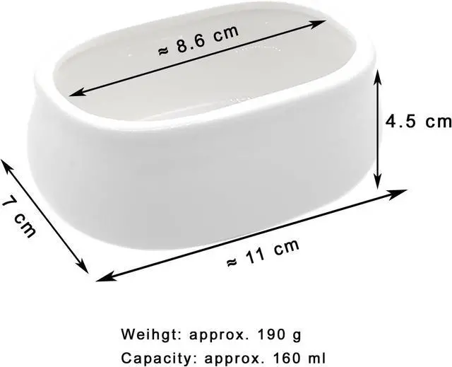 Alt view image 2 of 7 - Set of 2 Ceramic Sugar Packet Holders Classic White Tea Bag Organizer Caddy for Sweeteners & Coffee Bar Stylish Storage Dish for Home & Restaurant