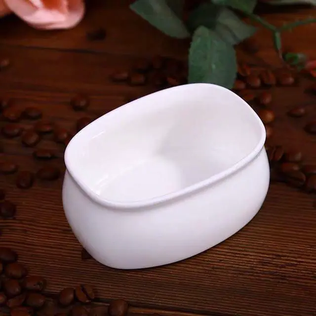 Alt view image 7 of 7 - Set of 2 Ceramic Sugar Packet Holders Classic White Tea Bag Organizer Caddy for Sweeteners & Coffee Bar Stylish Storage Dish for Home & Restaurant