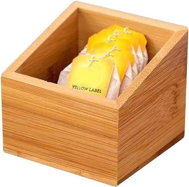 Main image of 123Arts Wooden Sugar Packet Holder Tea Bag Holder Sugar Coffee Bag Storage Box