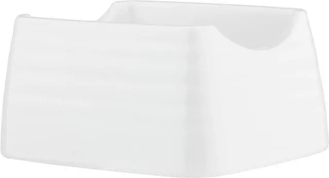 Main image of TableCraft 10415 Pulito Collection Sugar Packet Holder, 4" x 3.25" x 2", White Textured Finish, Durable Melamine, Dishwasher Safe