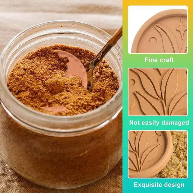 Alt view image 3 of 6 - 2 Pack Terra Cotta Brown Sugar Saver, Reusable Softener Disc to Keep Sugar Moist & Fresh, Food-Safe Clay Stone for Baking & Food Storage
