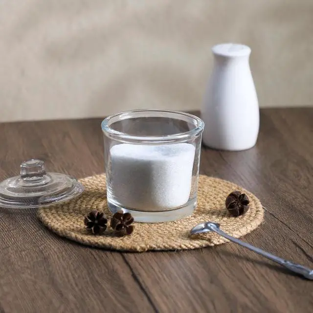 Alt view image 7 of 7 - 123Arts Glass Sugar Bowl Spice Jar with Lid and Stainless Steel Spoon Spoon