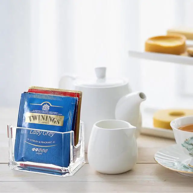Alt view image 5 of 7 - ELLDOO Set of 4 Sugar Packet Holder, Acrylic Sugar Bowl for Restaurant