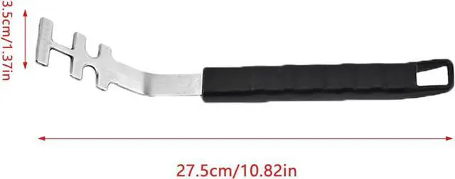 Alt view image 2 of 6 - Grill Grate Lifter Tool Cast Iron Grid Lever Lock Lifting Gripper Handle Clip for Barbecue Grilling Baking Drying Steaming BBQ Oven Cooling Racks Charcoal Gas Grills Wire Roasting Rack