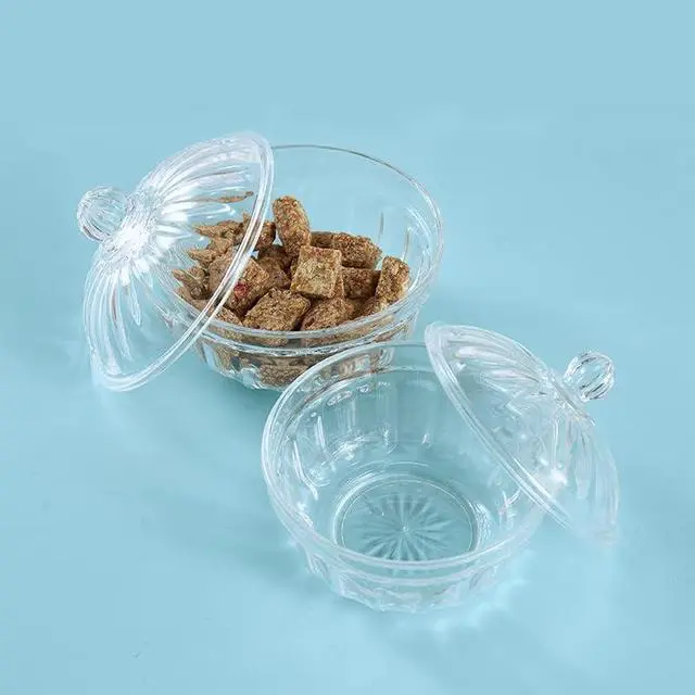 Alt view image 2 of 6 - Plastic Candy Dish Sugar Bowl Spice Jar Storage Pot with Lid