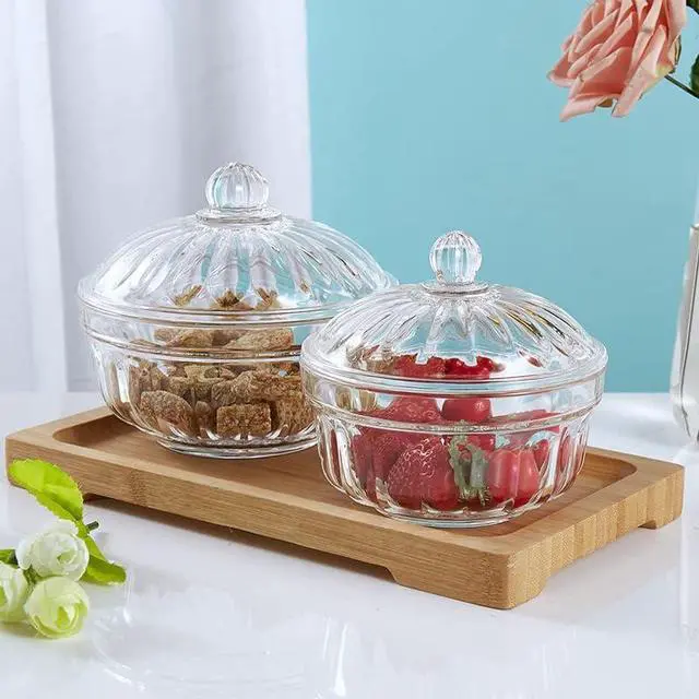 Alt view image 5 of 6 - Plastic Candy Dish Sugar Bowl Spice Jar Storage Pot with Lid