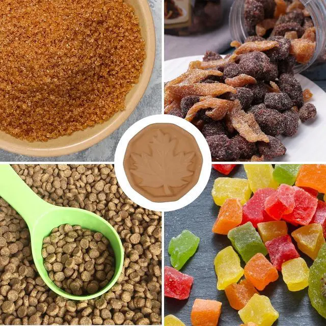Alt view image 4 of 6 - Brown Sugar Keeper Terra Cotta Brown Sugar Saver Brown Sugar Softener Natural Clay Moisture Absorber for Foods and Spices 2 Pack (Leaf)