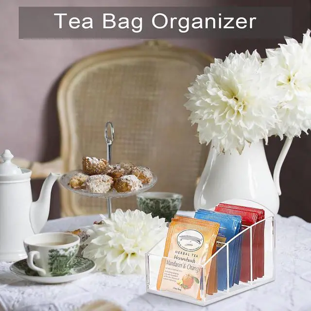 Alt view image 6 of 6 - ELLDOO Sugar Packet Holder, Clear Acrylic Sugar Bowl for Restaurant