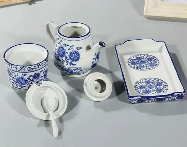 Alt view image 3 of 6 - Ceramic Sugar Bowl Flower Relief Seasoning Jar Spice Jar with Lid and Spoon