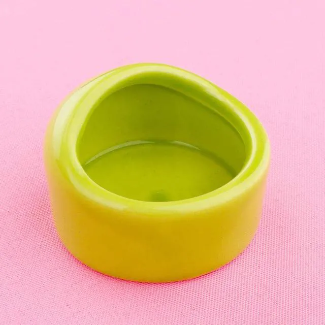 Alt view image 5 of 6 - 2 Pcs Ceramic Hamster Bowl, Small Animal Food Bowl and Water Dish Feeder for Hedgehog Hamster Guinea Pig Sugar Glider Rat Gerbil Mice Chinchilla (Colors May Vary)