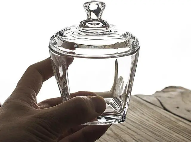 Alt view image 4 of 7 - Glass Sugar Bowl Candy Dish with Lid Airtight Candy Dish Elegant Kitchen Countertop Storage for Sugar, Sweets, Snacks & Coffee Pods, Clear Glass Container for Pantry, Dining Table Decor 8oz,240ml