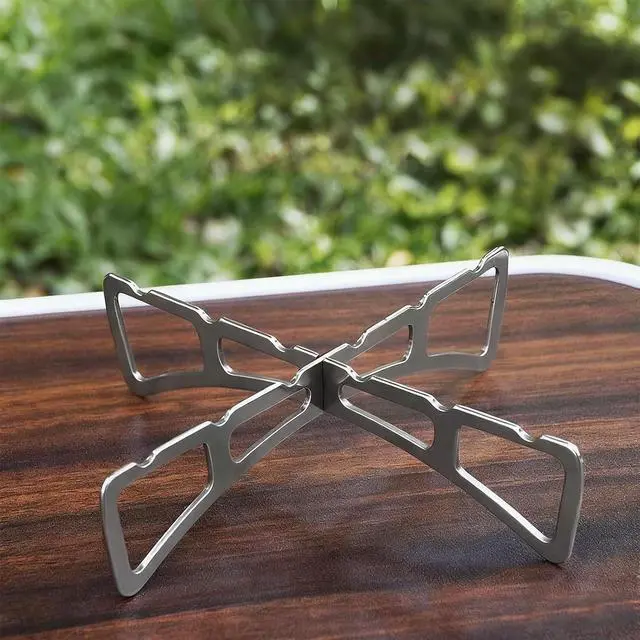 Alt view image 5 of 6 - MIUPOO Outdoor Cooking Rack,Stainless Steel Baking Steaming Roasting Rack,for BBQ,Steaming,and Outdoor Cooking,Steam Rack Removable,4.85 Inches,2 Pieces.