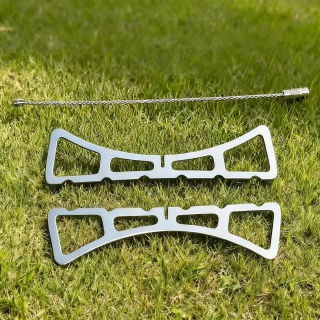 Alt view image 6 of 6 - MIUPOO Outdoor Cooking Rack,Stainless Steel Baking Steaming Roasting Rack,for BBQ,Steaming,and Outdoor Cooking,Steam Rack Removable,4.85 Inches,2 Pieces.