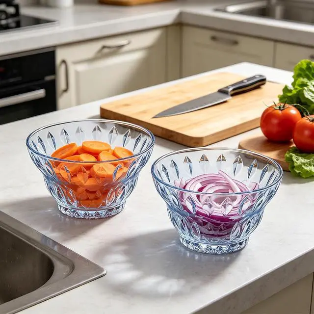 Alt view image 5 of 7 - Glass Cereal Bowls for Salad Snack Fruit Dessert Milkshakes Sherbet,10.82oz