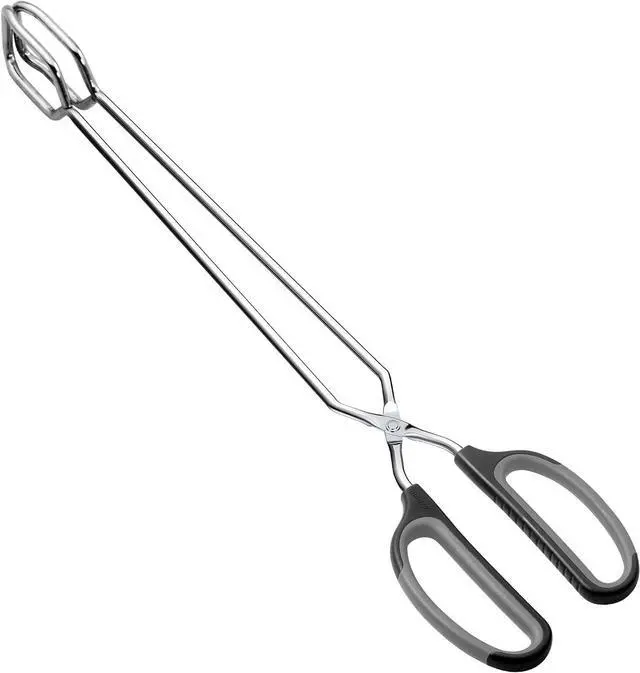 Main image of HINMAY Scissor Tongs 16" Extra Long Stainless Steel Barbecue Grilling Tongs